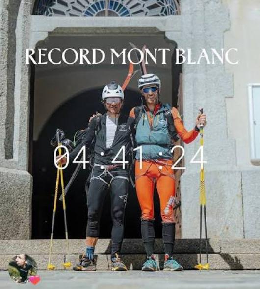 Chamonix - Mont Blanc round trip in 4h41m24s